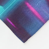 Neon Cityscape Fleecedecke (Ecke)