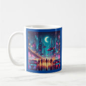 Neon Cityscape Kaffeetasse (Links)
