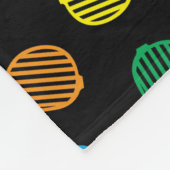 Neon Classic Sonnenbrillen Muster Fleecedecke (Ecke)