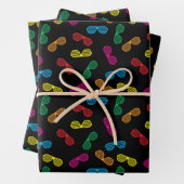 Neon Classic Sonnenbrillen Muster Geschenkpapier Set (Beispiel)