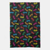 Neon Classic Sonnenbrillen Muster Geschirrtuch (Vertikal)