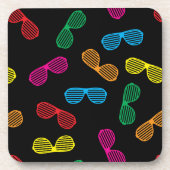 Neon Classic Sonnenbrillen Muster Getränkeuntersetzer (Vorderseite)