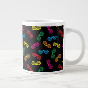 Neon Classic Sonnenbrillen Muster Jumbo-Tasse