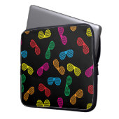 Neon Classic Sonnenbrillen Muster Laptopschutzhülle (Vorderseite Links)