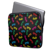 Neon Classic Sonnenbrillen Muster Laptopschutzhülle (Vorderseite Links)