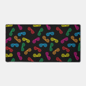 Neon Classic Sonnenbrillen Muster Schreibtischunterlage (Vorderseite)