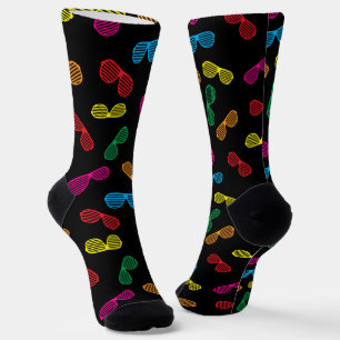 Neon Classic Sonnenbrillen Muster Socken