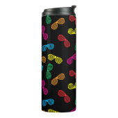 Neon Classic Sonnenbrillen Muster Thermosbecher (Nach links gedreht)