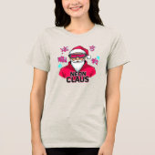 Neon Claus Tri-Blend Shirt (Vorderseite)