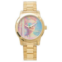 Neon Coastal Beauty mit Sonnenbrille Armbanduhr