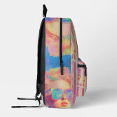 Neon Coastal Beauty mit Sonnenbrille Bedruckter Rucksack (Links)