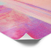 Neon Coastal Beauty mit Sonnenbrille Poster (Ecke)