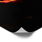 Neon Coffee Sign auf Black Poster (Ecke)