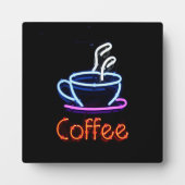 Neon Coffee Sign Fotoplatte (Vorderseite)