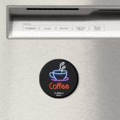 Neon Coffee Sign Magnet (In Situ (Geschirrspüler))