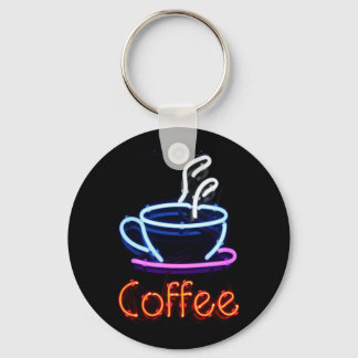 Neon Coffee Sign Schlüsselanhänger