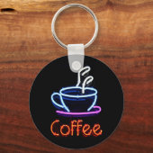 Neon Coffee Sign Schlüsselanhänger (Vorderseite)