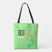 Neon Color splash Arbeit & Play reversable Tasche (Rückseite)