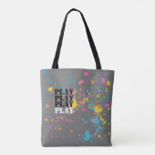 Neon Color splash Arbeit & Play reversable Tasche (Rückseite)