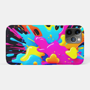 Neon Color Splash Art Case-Mate iPhone Hülle