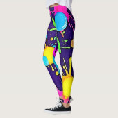 Neon Color Splash Art Leggings (Links)
