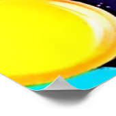 Neon Color Splash Art Poster (Ecke)