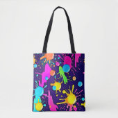 Neon Color Splash Art Tasche (Vorderseite)