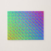 Neon Color Striping Muster Puzzle (Horizontal)