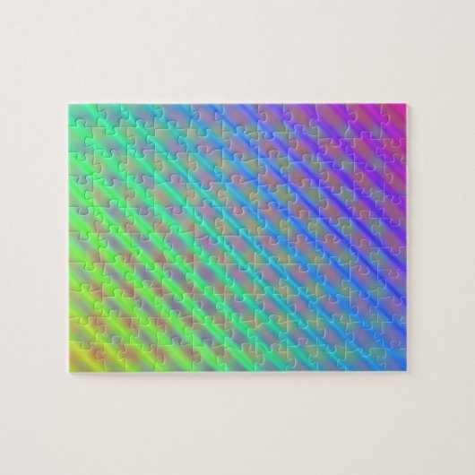 Neon Color Striping Muster Puzzle (Horizontal)