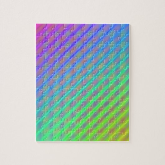 Neon Color Striping Muster Puzzle (Vertikal)