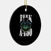 Neon Colored Artwork - Peekabo Keramik Ornament (Rechts)