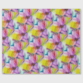 Neon Colored Lily Blume Geschenkpapier (Flach)