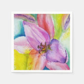NEON COLORED LILY PAPER NAPKINS SERVIETTE (Vorderseite)
