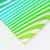 Neon Colored Waves Stripes nahtloses Muster Fleecedecke (Ecke)