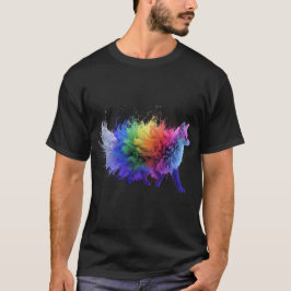 Neon Colorful Fox T-Shirt