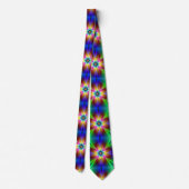 Neon Colors Abstract Design Men's Necktie Krawatte (Rückseite)