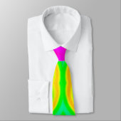 Neon Colors Abstrakt Pattern Krawatte (Gebunden)