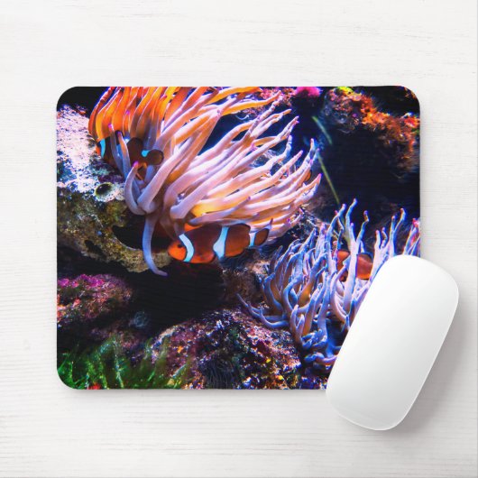 Neon Colors Clownfische Mousepad (Mit Mouse)