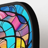 Neon Colors Festglass Pickleball Paddle (Linke Seite)