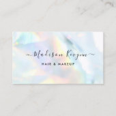 Neon Colors Gemstone Opal Texture Business Card Visitenkarte (Vorderseite)