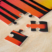 Neon Colors Invade Silhouette Black Trees Puzzle (Seite)