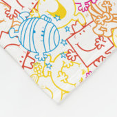 Neon Colors Pattern | Monogramm Fleecedecke (Ecke)