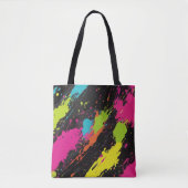 Neon Colors Retro Paint Spritzer Tasche (Vorderseite)