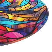 Neon Colors Stated Glass Cutting Board Schneidebrett (Ecke)