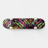 Neon Confetti Party Skateboard (Horizontal)