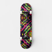 Neon Confetti Party Skateboard (Vorderseite)