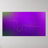 Neon Contours Poster (Vorne)