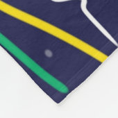 Neon Contrast Space Art Fleecedecke (Ecke)