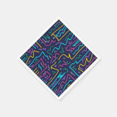 Neon Contrast Space Art Serviette (Ecke)