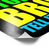 Neon Cool Story Bro Fotodruck (Ecke)